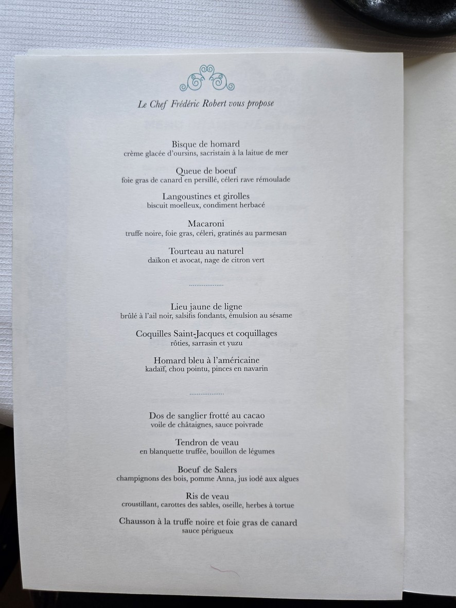 La Grande Cascade menu 5