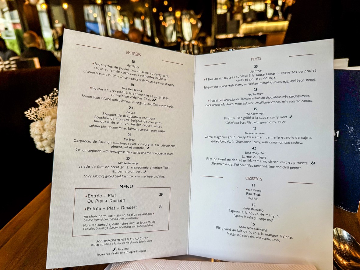Restaurante Tailandés Moom Mam menu 2