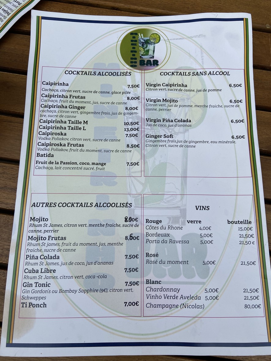 Mineirinho Bar menu 2