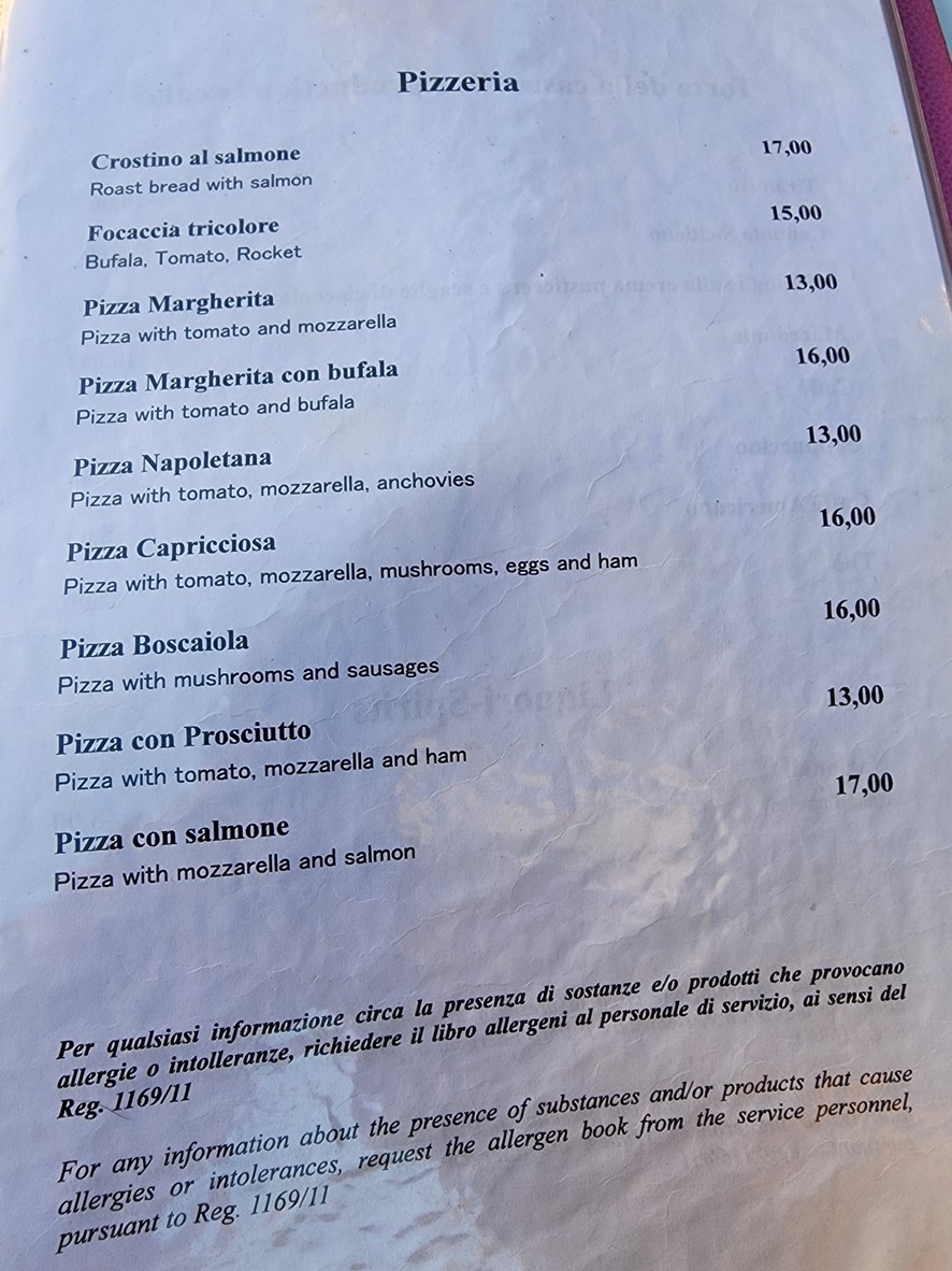 Gruppo Di Rienzo menu 1