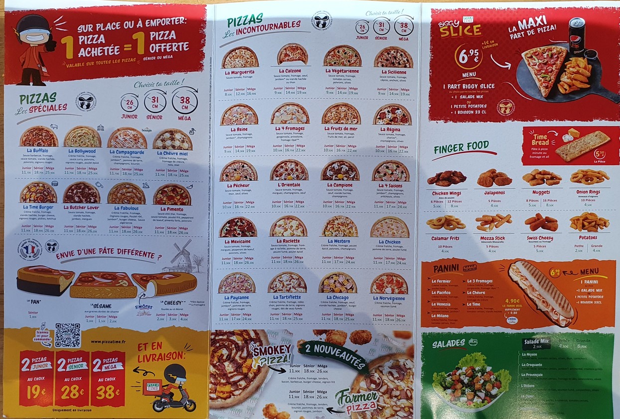 Pizza Time® Saint Denis menu 2