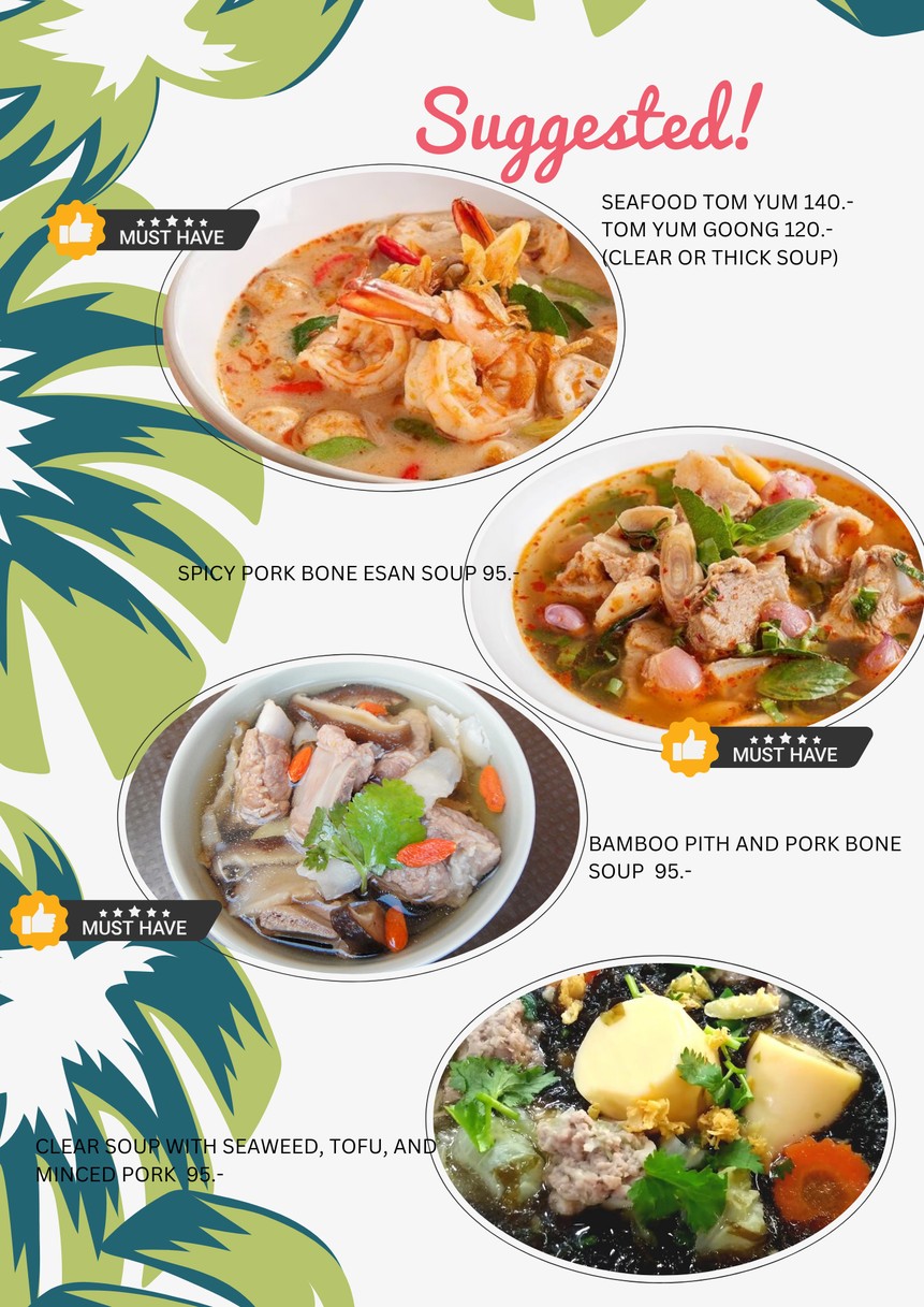 Tam Rab Nan menu 1