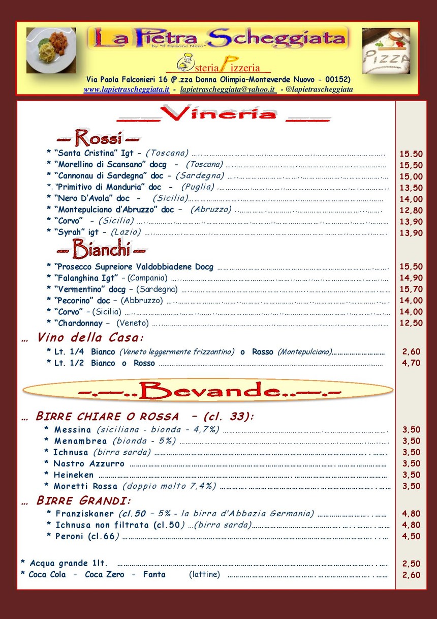 La Pietra Scheggiata - Premio "The best Carbonara 2024" menu 5