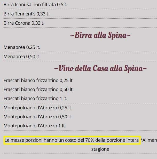 Er Pulentaro Specialità Di Pesce menu 3