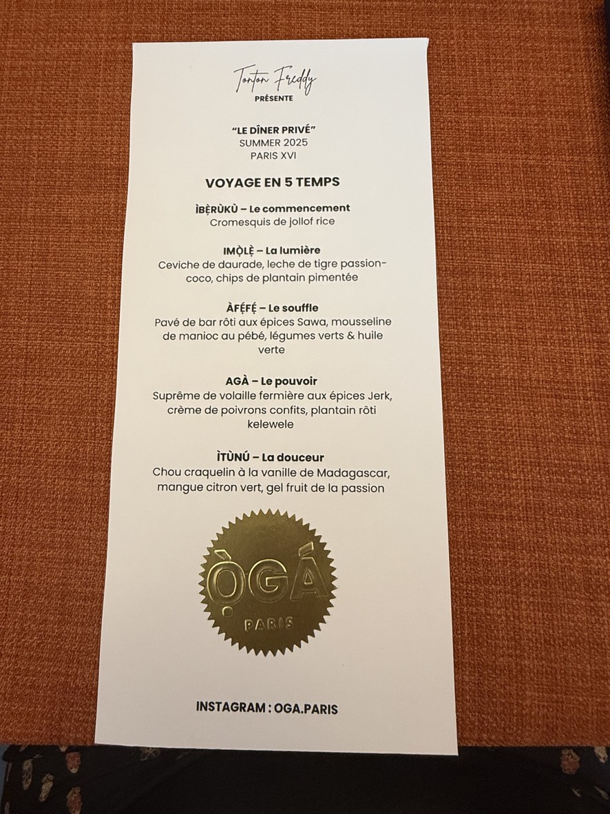 OGA menu 1