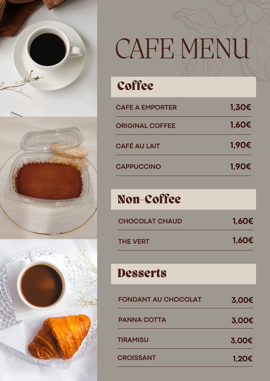 Instants de Saveurs menu 1