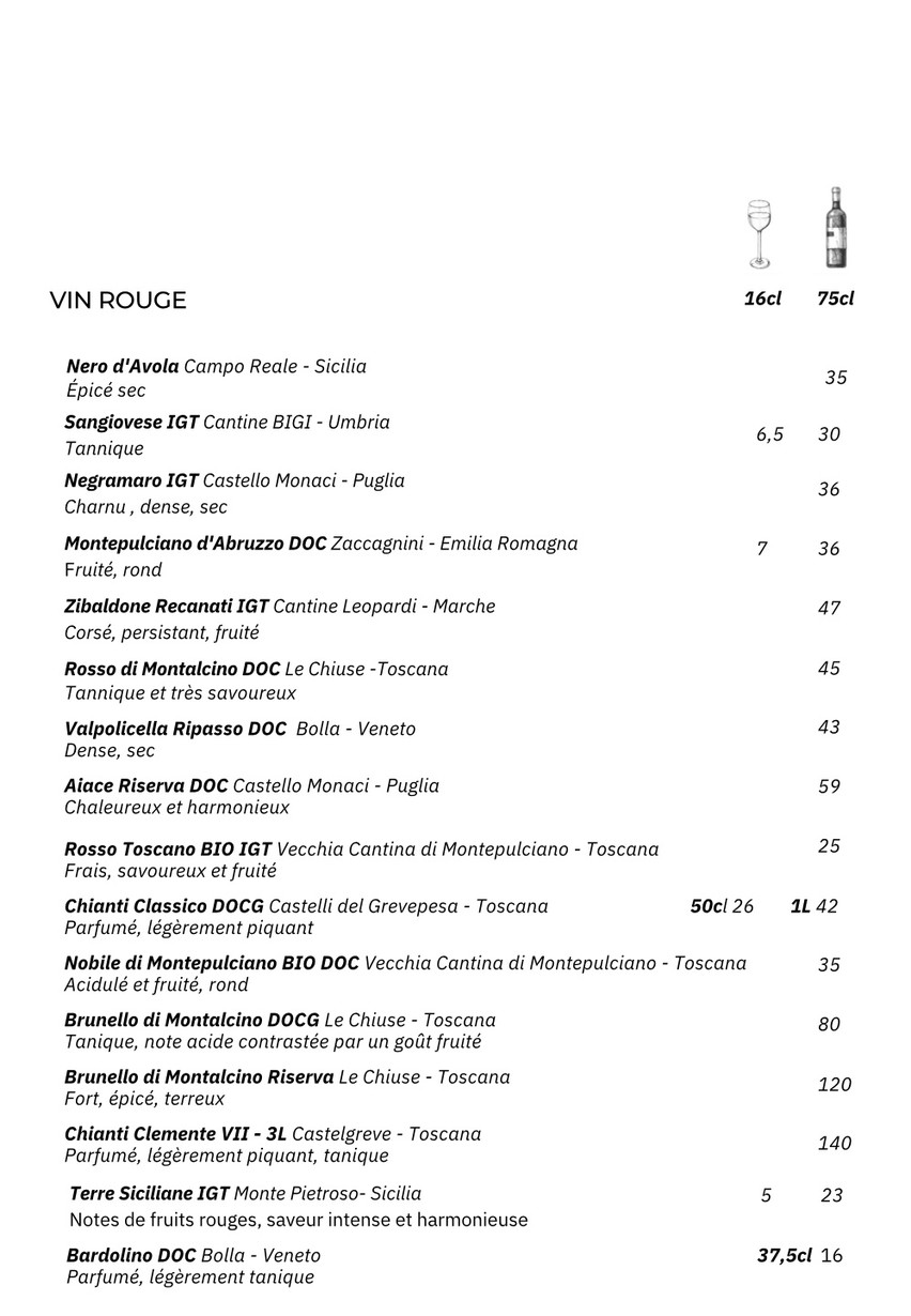 Borgo Delle Tovaglie menu 2