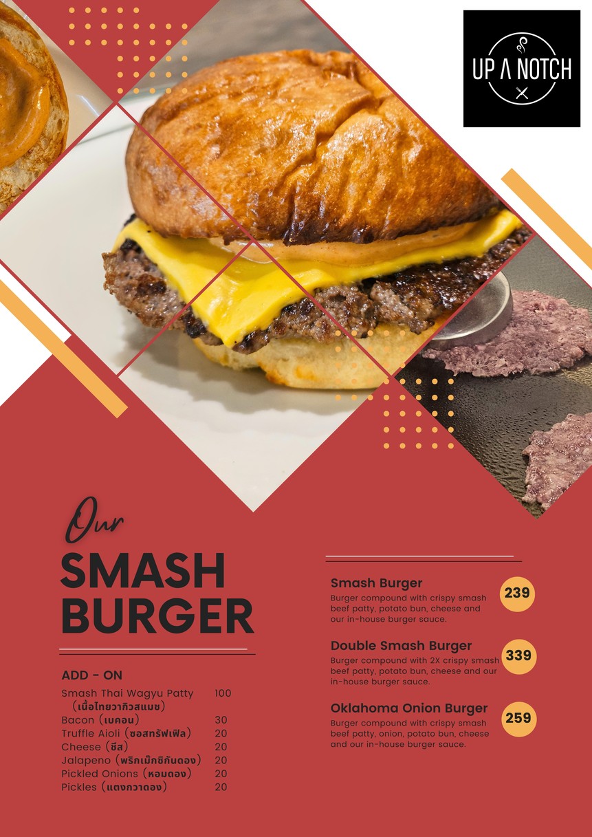 UP A NOTCH Ladprao 71 menu 3