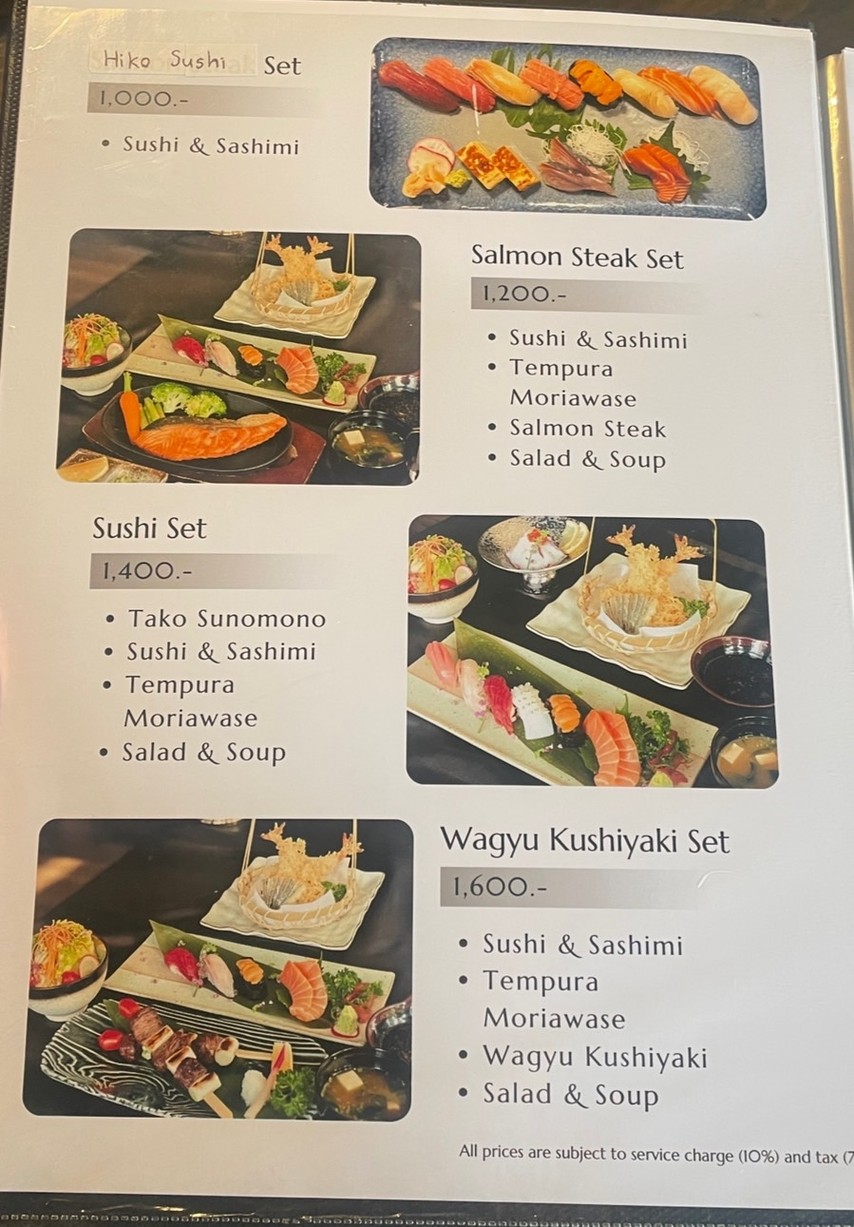 Hiko Sushi menu 4