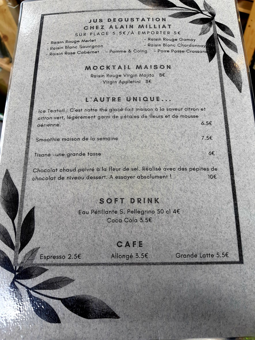 ZAOKA menu 3