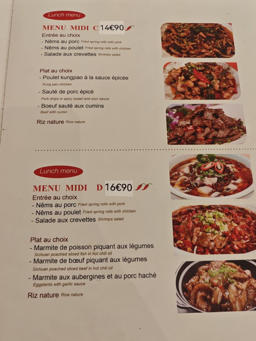 Asia Room 川香阁 menu 2