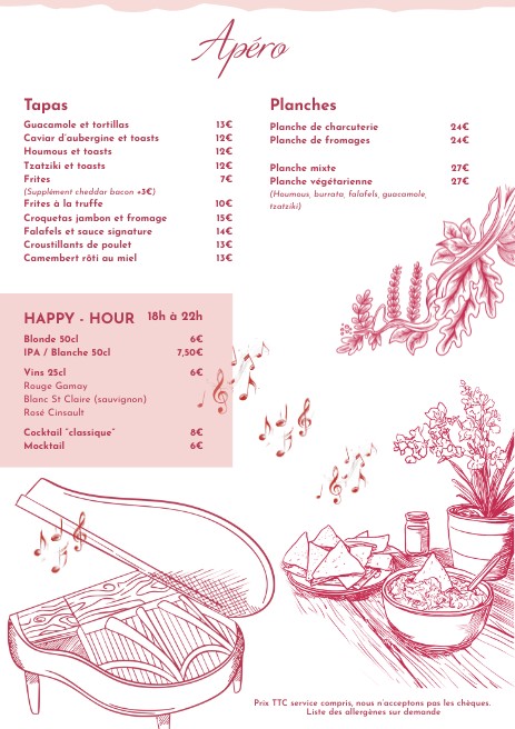 Au Bouquet Saint Paul menu 2
