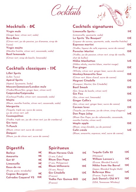 Au Bouquet Saint Paul menu 4