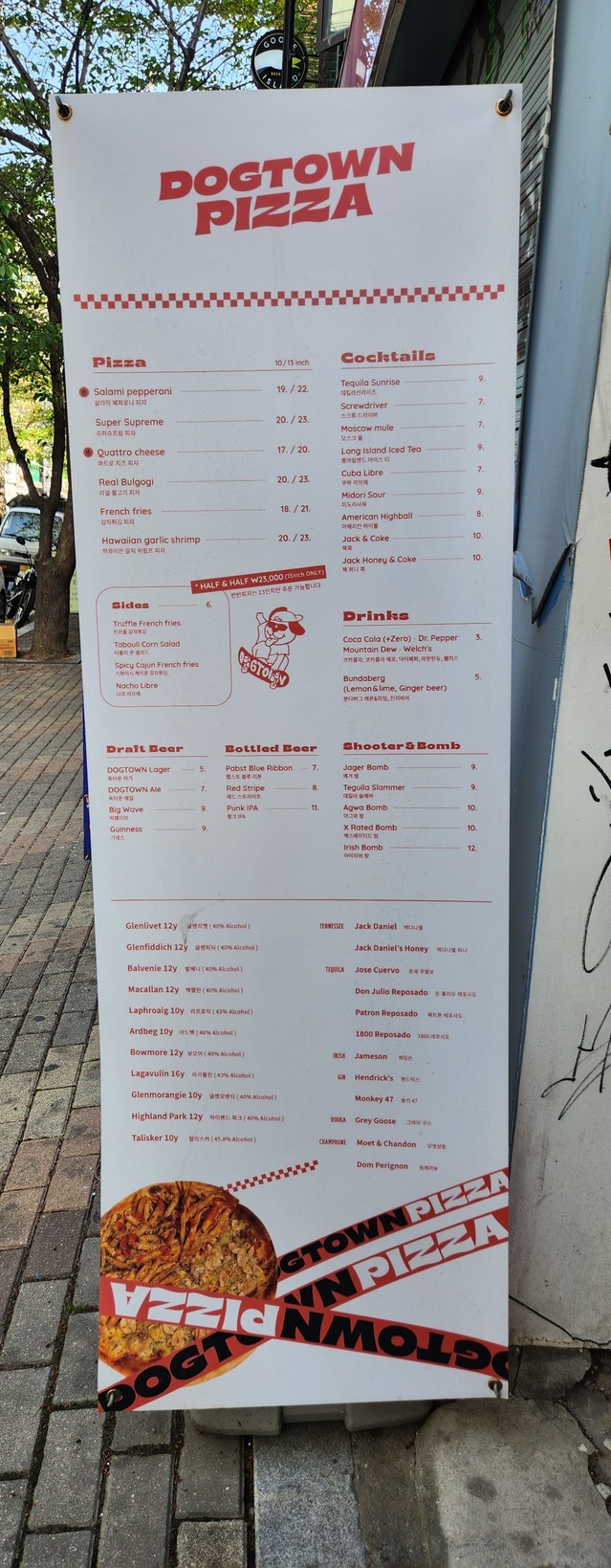 Dogtown Pizza menu 1