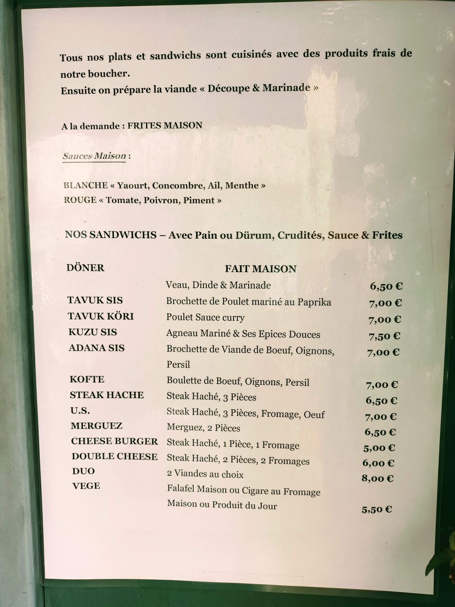 Grill & Kebab menu 1