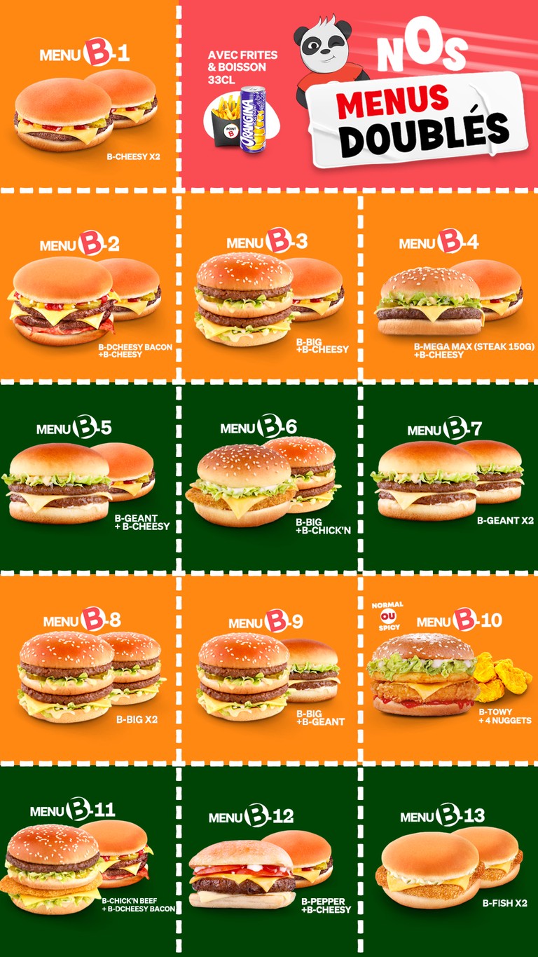 POINT B Malakoff menu 5