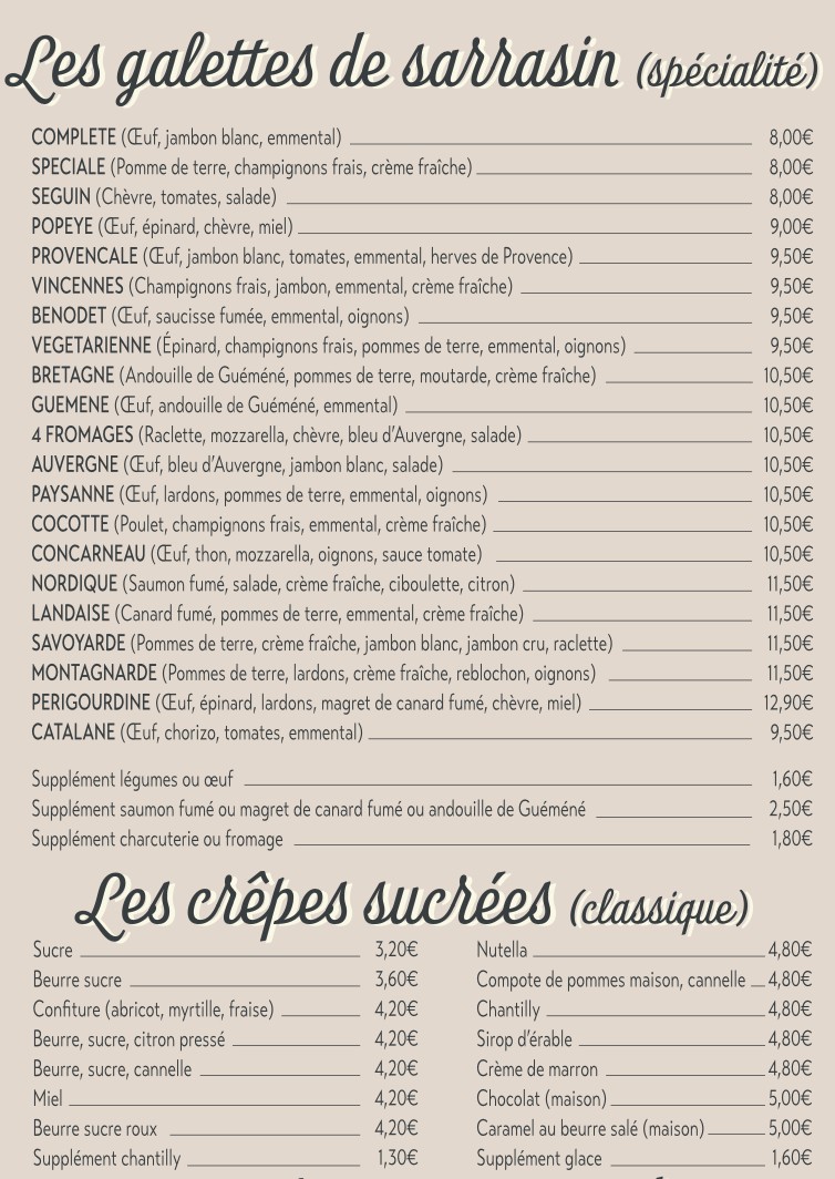 Salty sweety menu 3