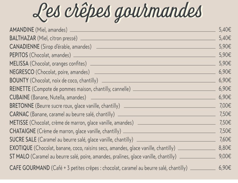Salty sweety menu 4