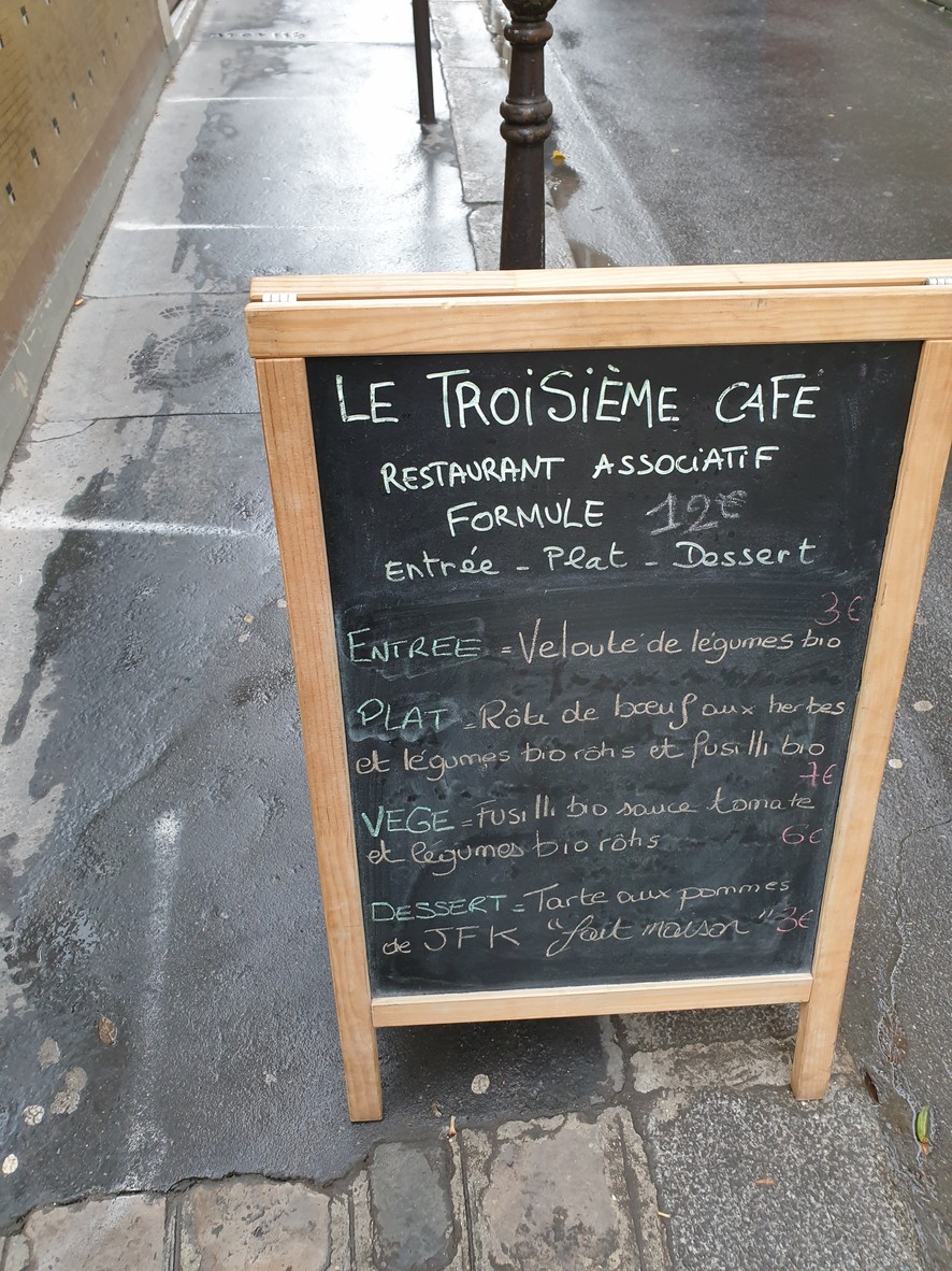 Le Troisième Café menu 1