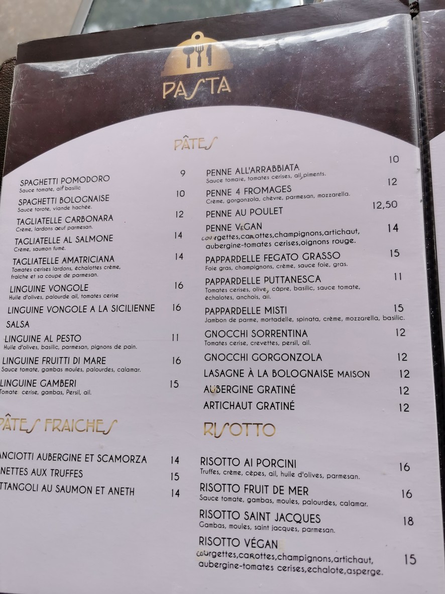 Casa Giorgio menu 2