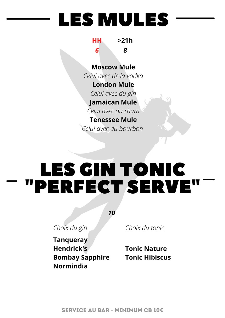 L'Antidote menu 3