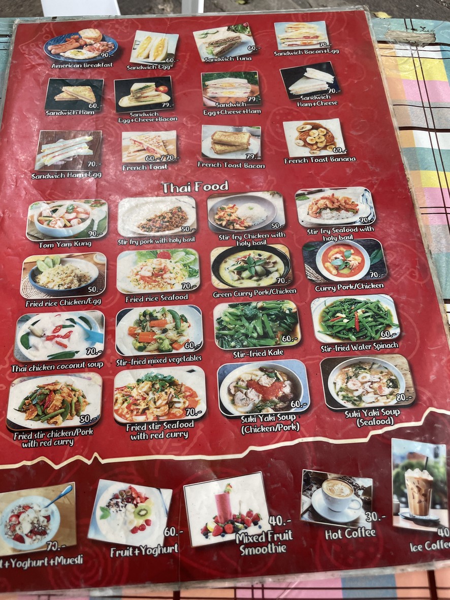 Poo Street Food menu 1