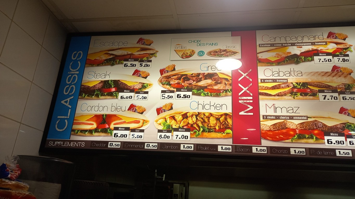Le Cristal Burger menu 3