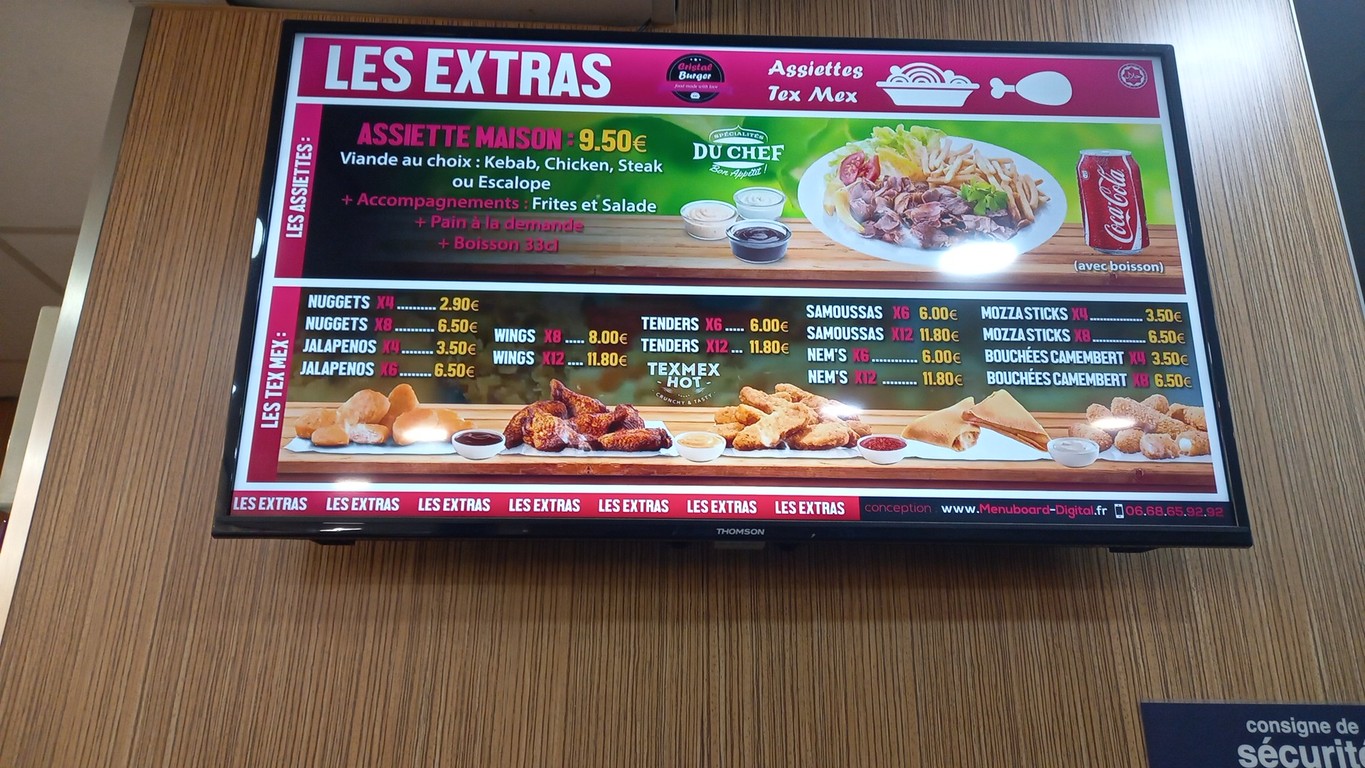 Le Cristal Burger menu 6