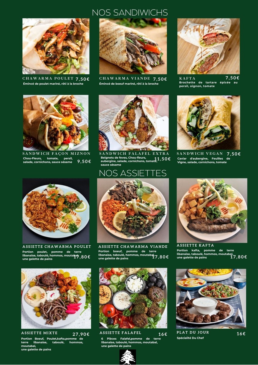 En Faim! menu 2