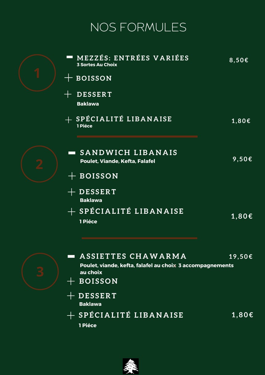 En Faim! menu 3