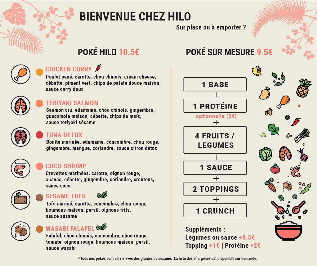 Hilo (Courbevoie) menu 2