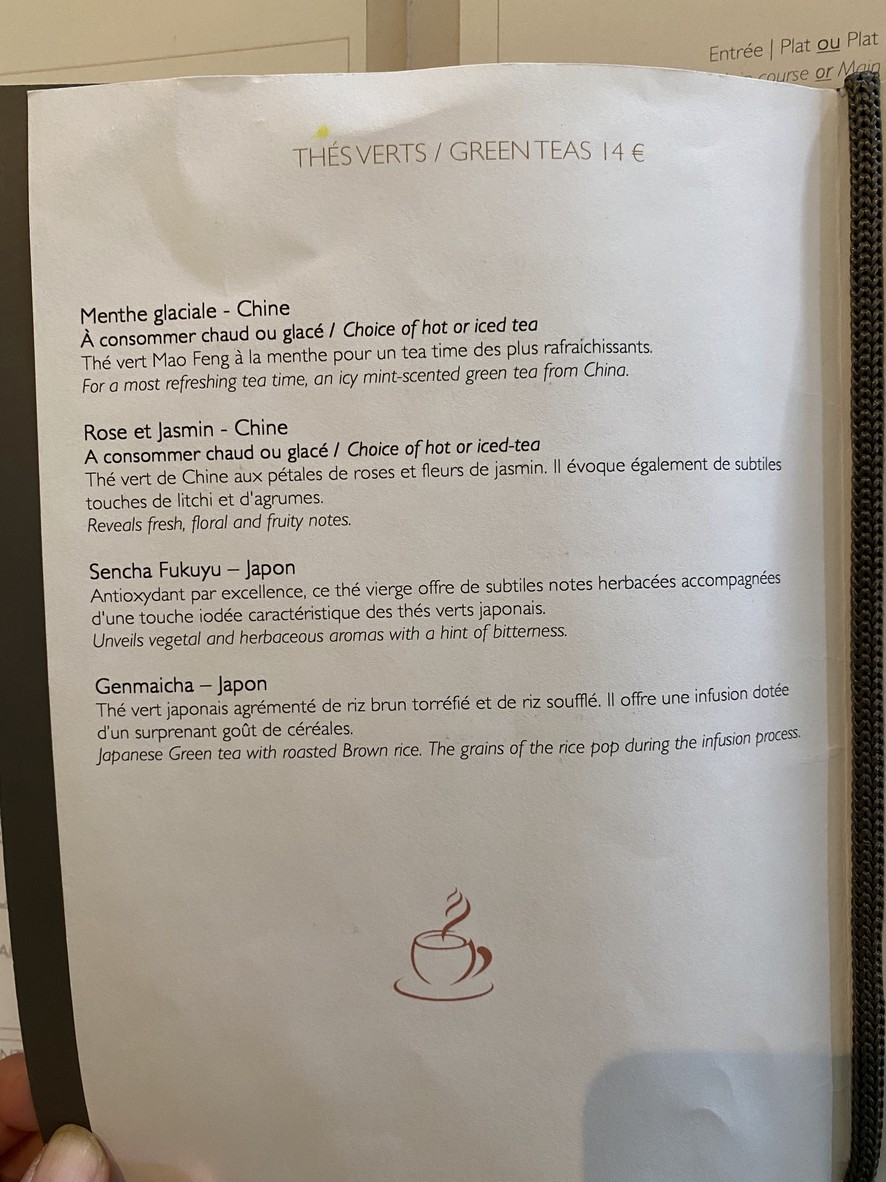 Le Lobby menu 4