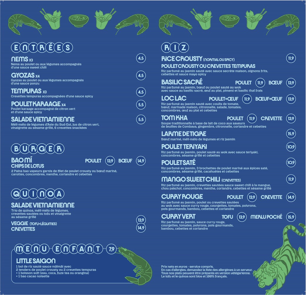 Mãi Mãi menu 1