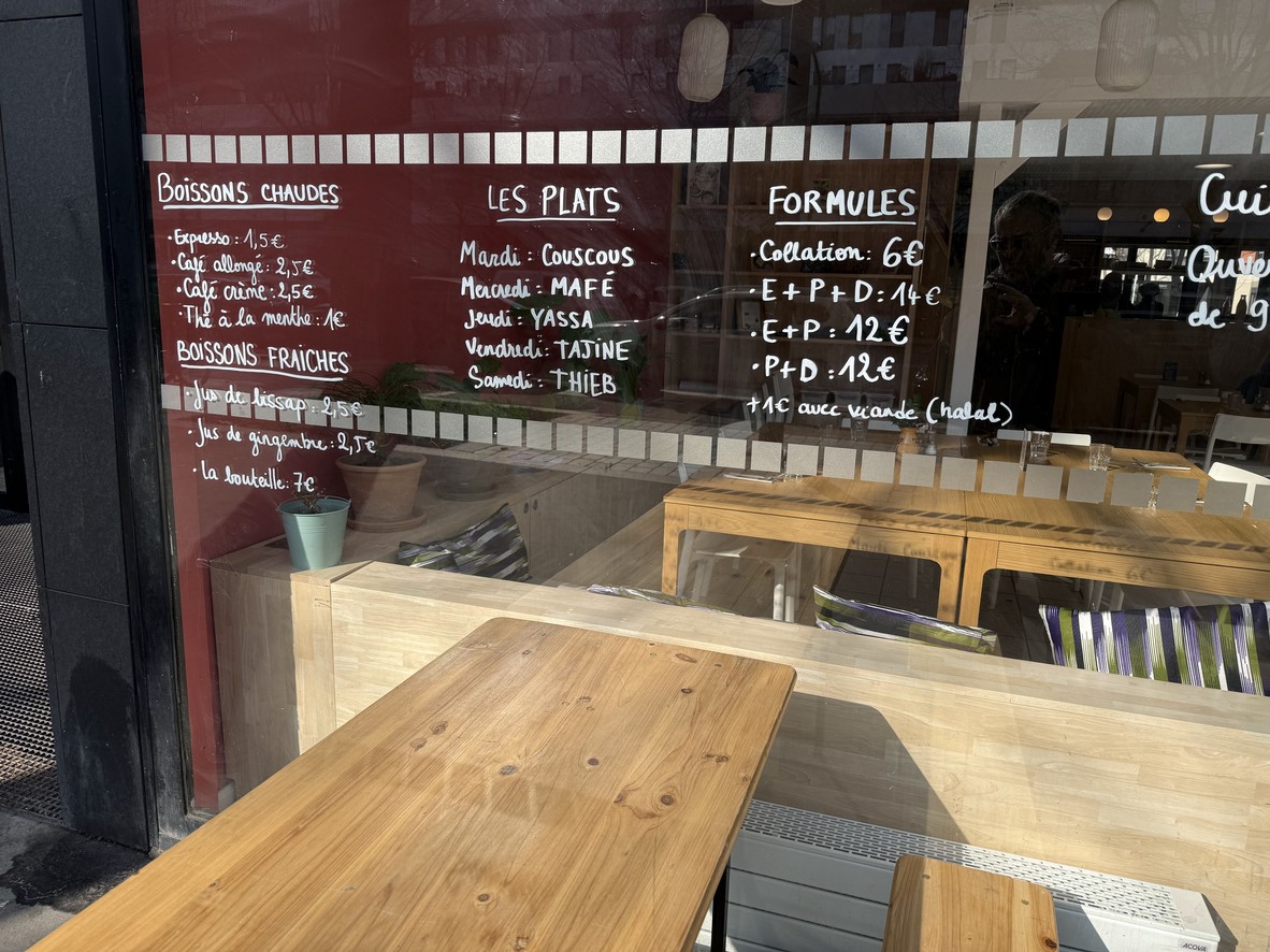 Le BM, café d'Emile et Rosa menu 2