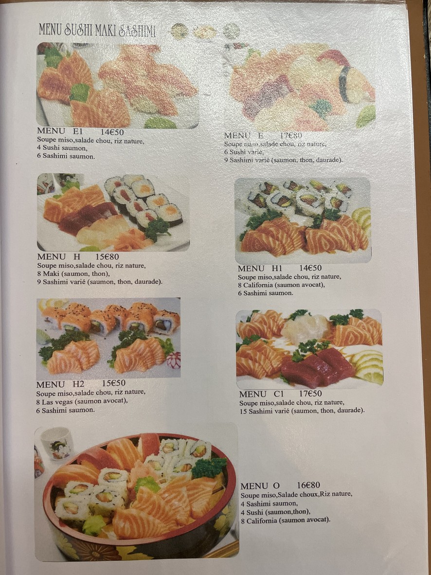 Sushi Room Amelot menu 2