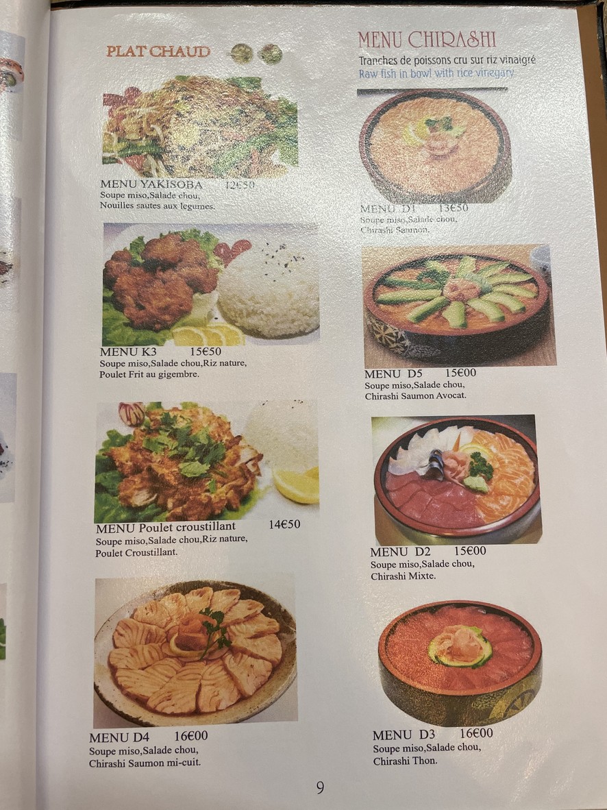 Sushi Room Amelot menu 3