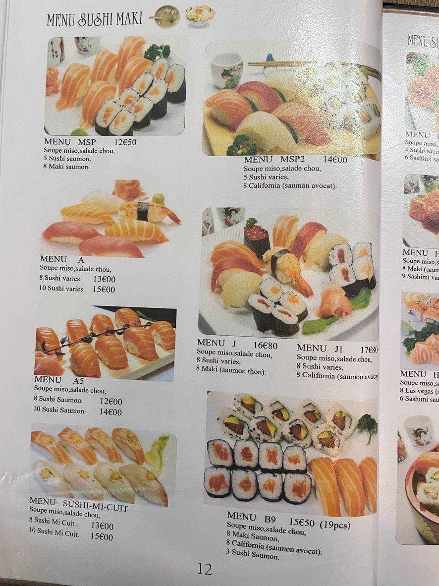 Sushi Room Amelot menu 4