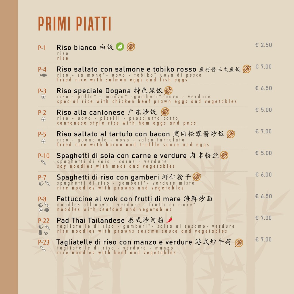 La Dogana Food menu 4