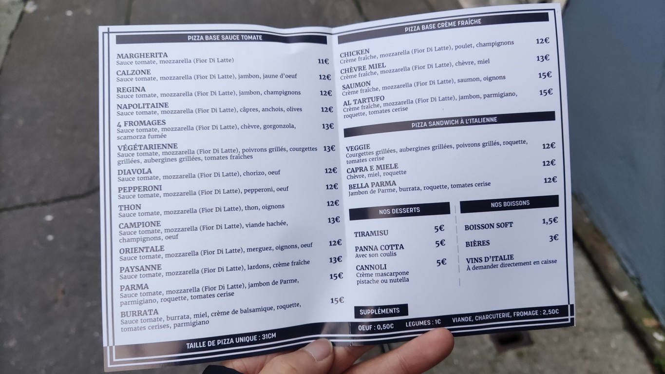 Il gusto menu 1