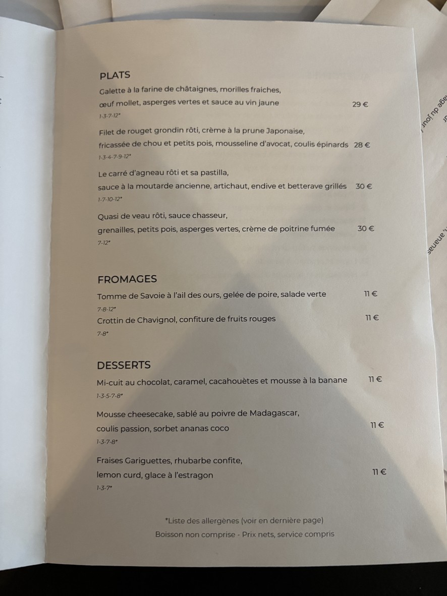 Le 975 menu 2
