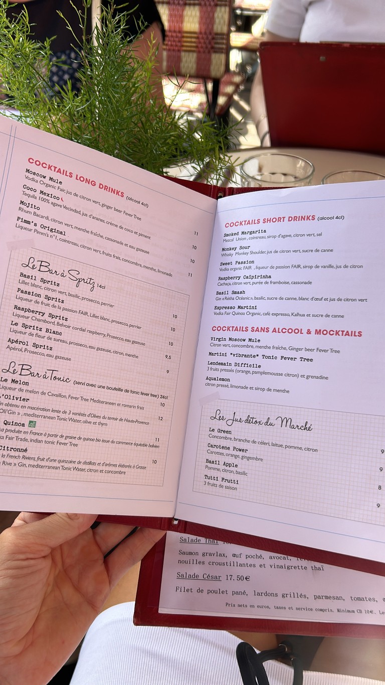 Le Marché café restaurant menu 3