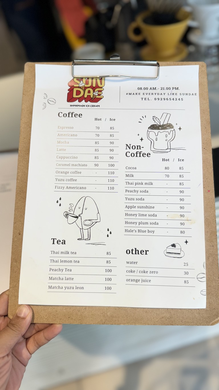 桑迪冰淇淋咖啡馆和早餐 menu 2