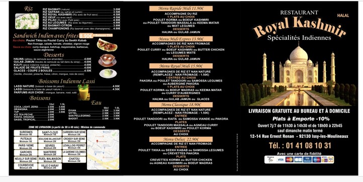 Royal Kashmir -Resto Indien