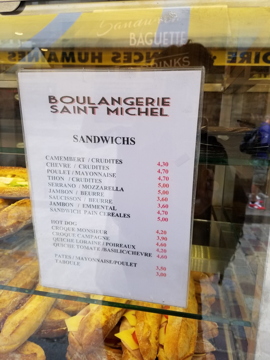 Paris Baguette menu 2