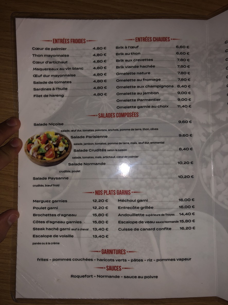 La Mascotte menu 2