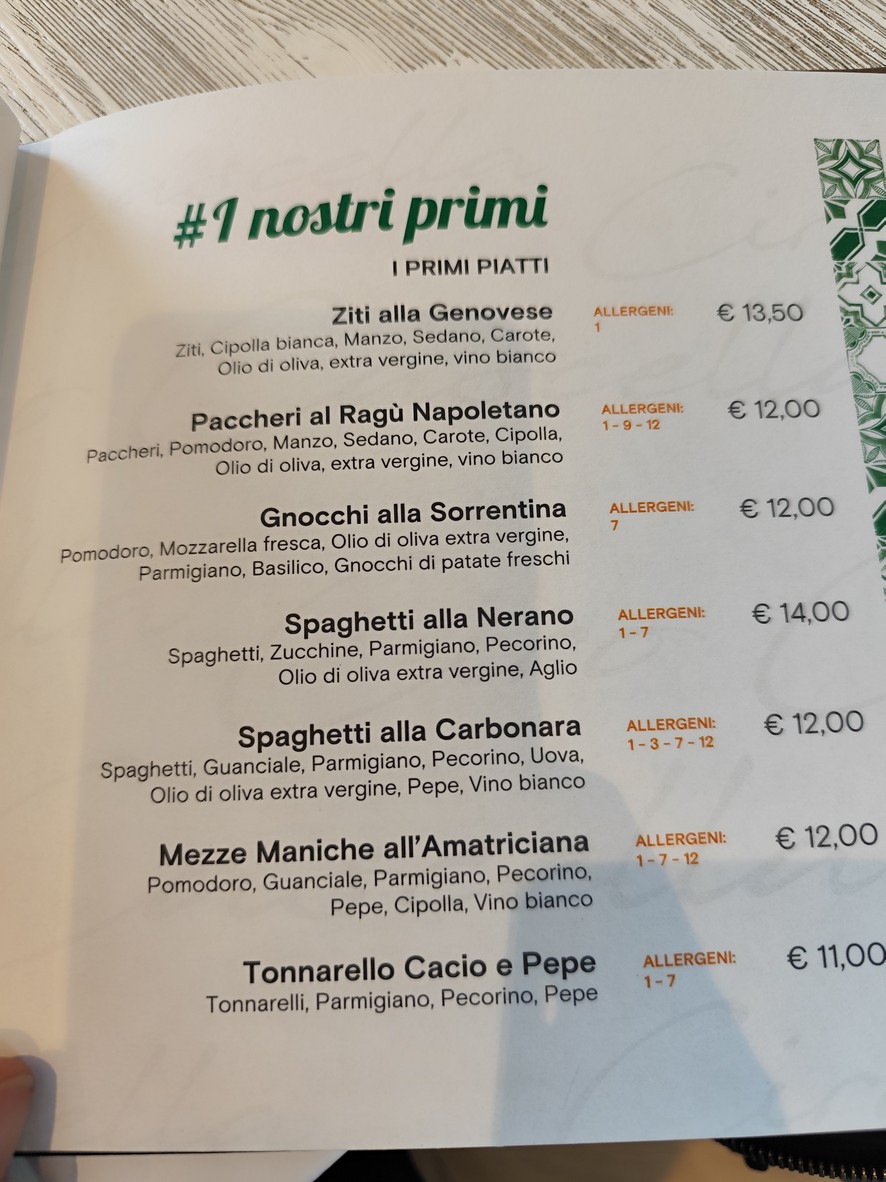 Pizzeria Ciro Cascella 3.0 Roma menu 1