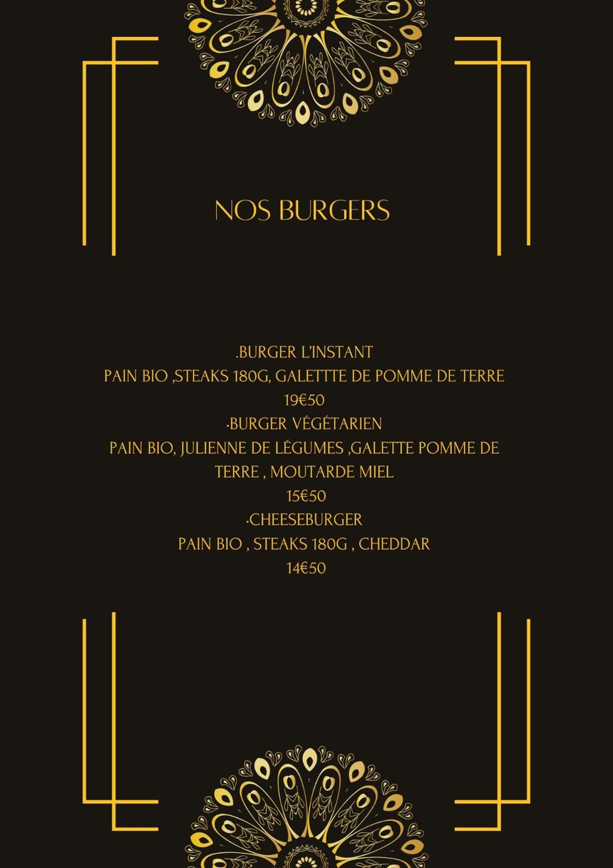 L'instant menu 3