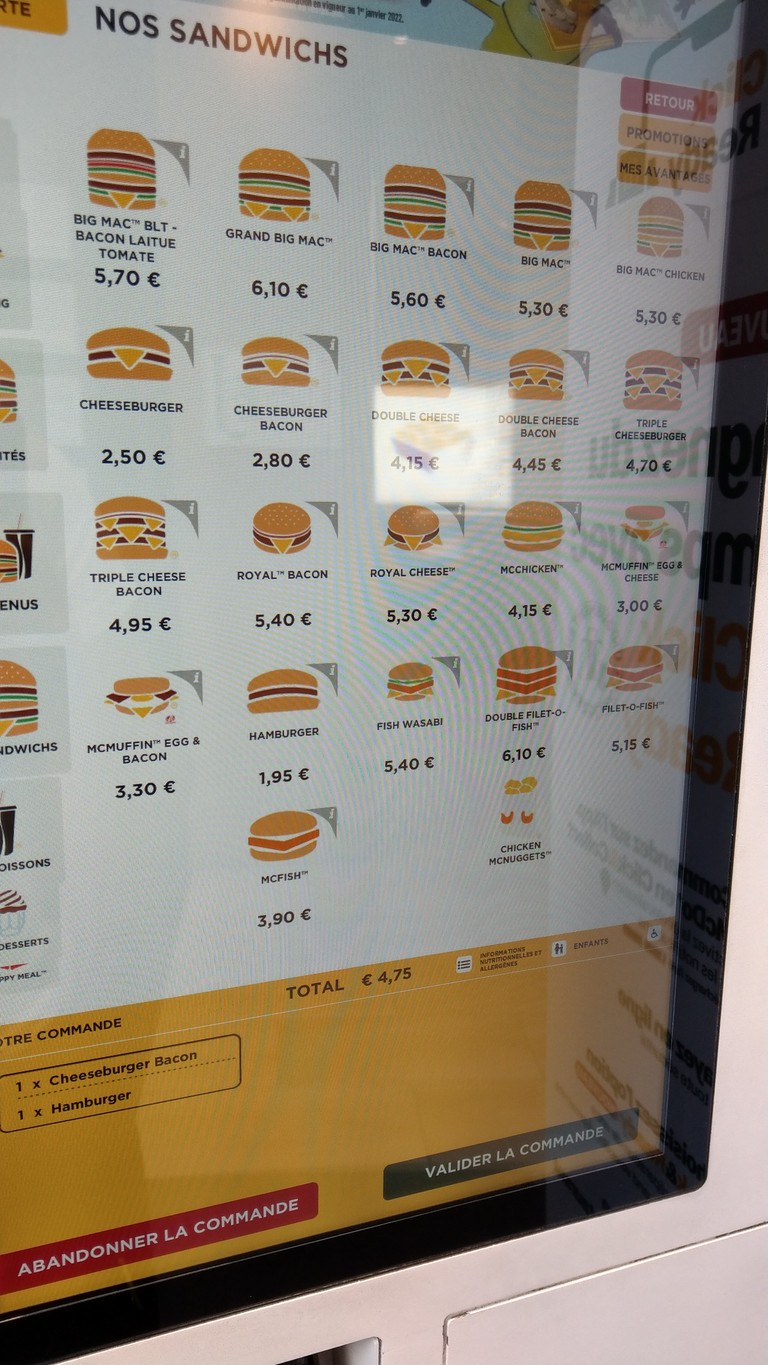 McDonald's menu 2