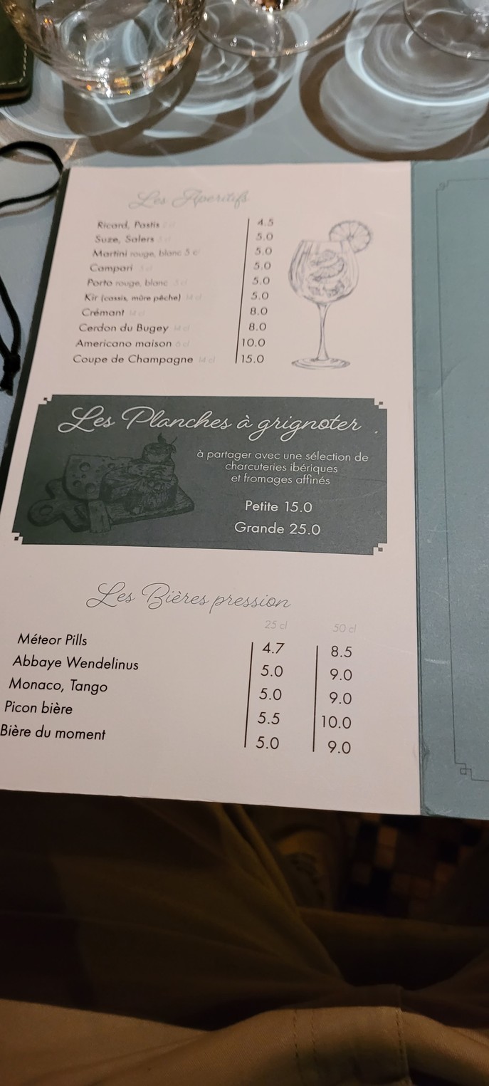 Le Verbalon menu 2