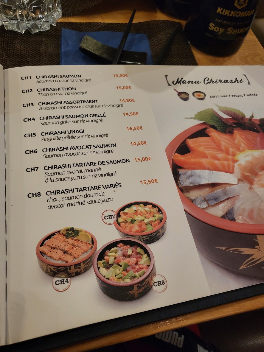 FUJIYAKI RESTAURANT JAPONAIS menu 2